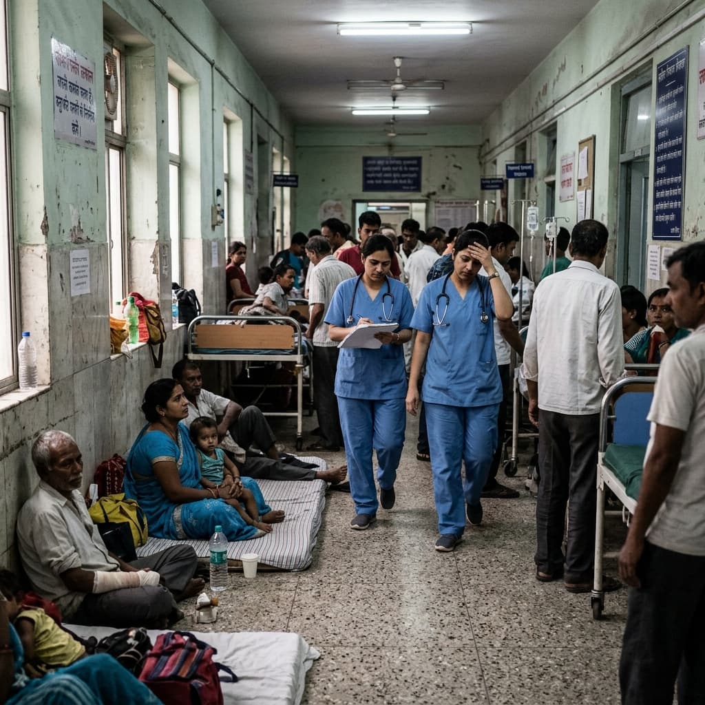 Overcrowded public hospital